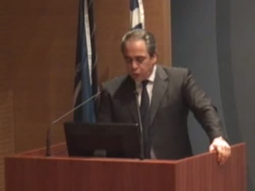 Ομιλία Κωνσταντίνου Μίχαλου, προέδρου ΕΒΕΑ, στην εκδήλωση “Το δικαίωμα της ελεύθερης κυκλοφορίας των πολιτών - νέο καθεστώς για τις πορείες διαμαρτυρίας και τις διαδηλώσεις στο κέντρο της Αθήνας”, 14.3.12