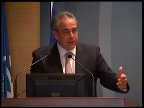 Ομιλία Προέδρου ΚΕΕ & ΕΒΕΑ κ. Κων. Μίχαλου στο Δ.Σ. του ΕΒΕΑ, παρουσία της αν. υπουργού Τουρισμού κ. Έ. Κουντουρά, 27.4.15