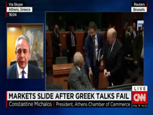 Συνέντευξη προέδρου ΚΕΕ & ΕΒΕΑ Κ. Μίχαλου στο CNN "Ο χρόνος τελειώνει για την ελληνική συμφωνία χρέους", 17.6.15
