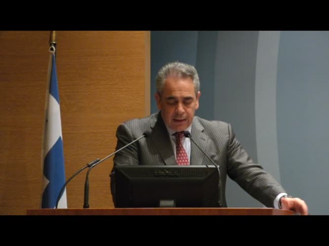 Ομιλία προέδρου ΚΕΕ & ΕΒΕΑ Κωνσταντίνου Μίχαλου στο Δ.Σ. του ΕΒΕΑ παρουσία του υποψήφιου Ευρωβουλευτή της Ν.Δ. Ευάγγελου Μεϊμαράκη, 27.3.19